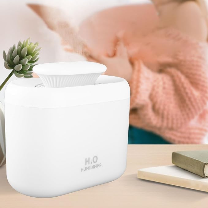 3300ml Humidifier, Cool Mist Aromatherapy Diffuser with Night, USB Powered Portable Humidifier for Bedroom Dormitory, Quiet and Efficient Humidification for Dry Skin Relief