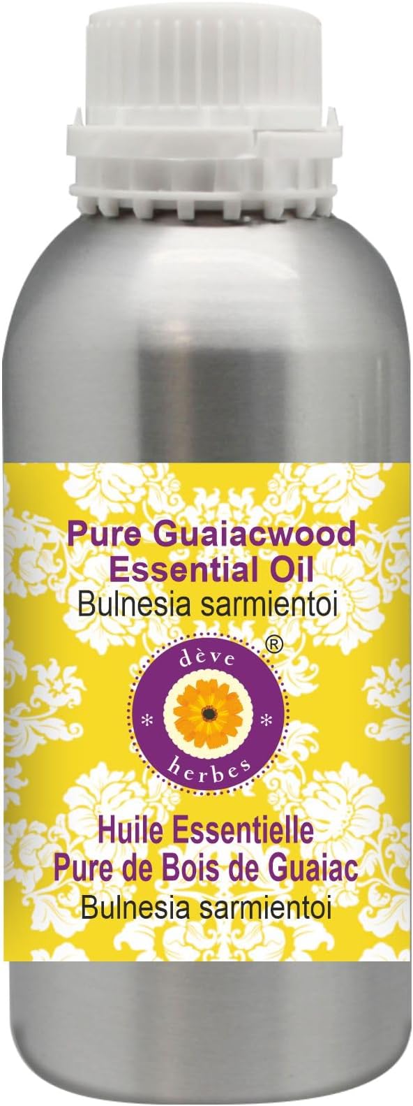Deve Herbes Pure Guaiacwood Essential Oil (Bulnesia sarmientoi) Steam Distilled 300ml (10 oz)