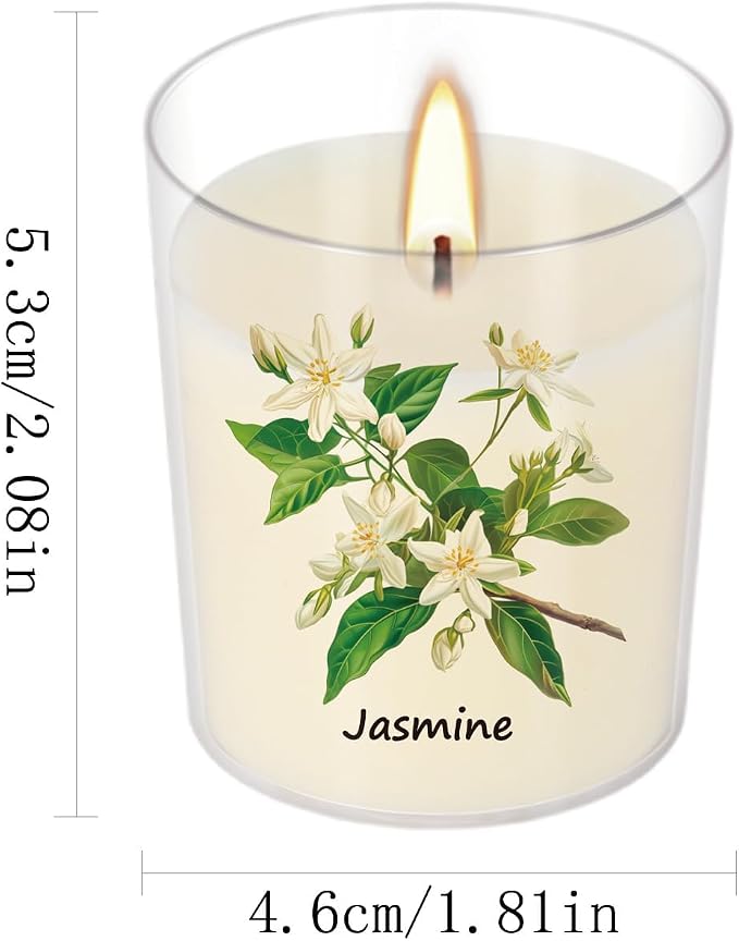Aromatherapy Candles Set - 24 Pack Scented Candles with 12 Natural Fragrances, Votive Candles in Clear Plastic Jars for Home Decor, Stress Relief, Sleep, Ideal Gift for Women,Mother's Day, Birthday.