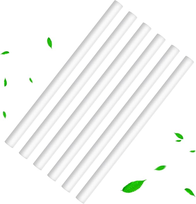 Mudder 24 pcs Humidifier Sticks Filter Refill 7.87'' Mini Air Diffuser Pure Cotton Wicks Refill Humidifiers Filter Sticks Wicks for Small Portable Humidifier Diffuser in Office Bedroom Home