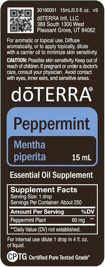 doTERRA Peppermint Essential Oil 15 ml by doTERRA, 2 Pack
