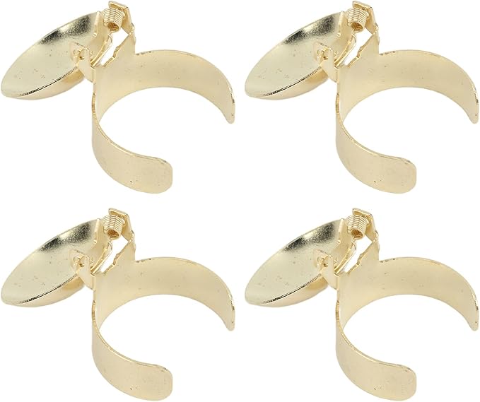 Horoper Candle Snuffer, 4 Pcs Automatic Candle Wick Snuffer Stopper, Candle Extinguisher , Candle Snuffer Clip On Kit for Candle Lovers Gold and Silver(Gold)