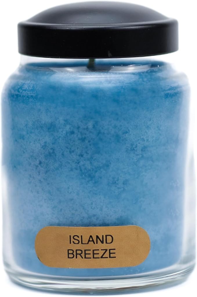 A Cheerful Giver - Island Breeze Baby Scented Glass Jar Candle (6oz) with Lid & True to Life Fragrance Made in USA