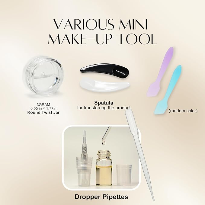 Gifts for Women - PrettyCare 38 Pcs Mini Travel Makeup Containers Set, Small Empty Container & TSA Approved Travel Bottles Kit with Brushes, fLeak-Proof Cosmetic Jars & Bottles for Travel, and Sample