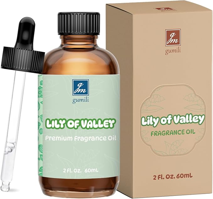 GM Gumili Lily of Valley Fragrance Oil for Skin, Hair, Body & Face, Perfume, Diffuser, Aromatherapy & Massage - 2 Fl Oz