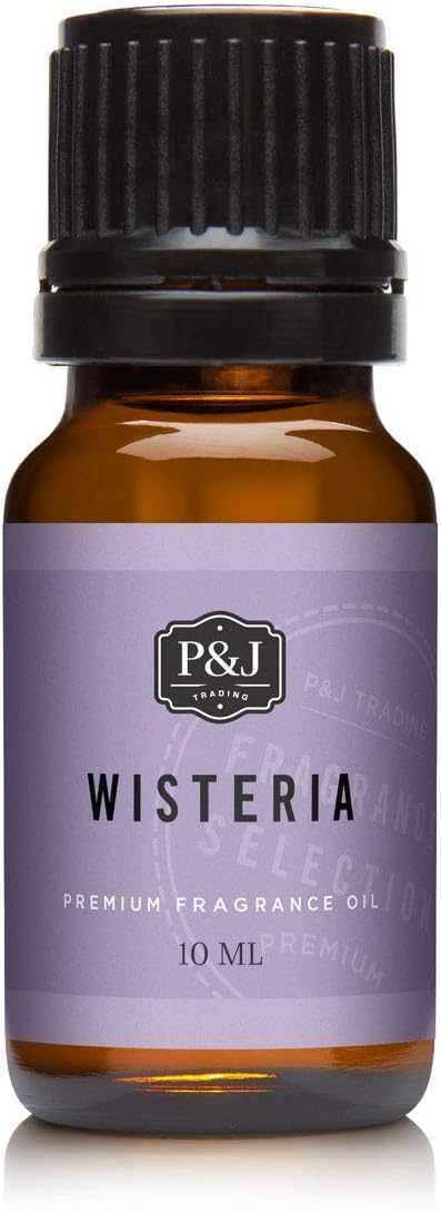P&J Trading Fragrance Oil for Diffusers for Home - Wisteria 10ml Fragrance Scents for Candle Making - Soap Making Supplies & Car Diffuser Scents
