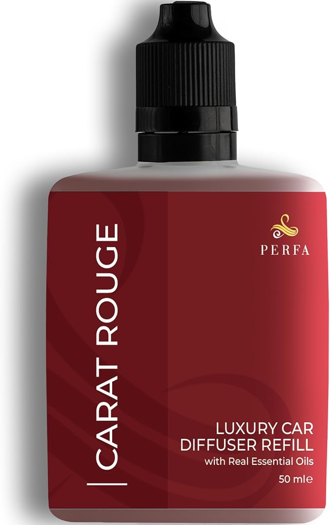 Inspired by Baraccart Car Freshener Scent For Women | Sweet Wood, White Floral, Clean Musk Scented Air Freshener | Long-Lasting Perfume Style Automotive Fragrance Oil Diffuser | Carat Rouge by Perfa