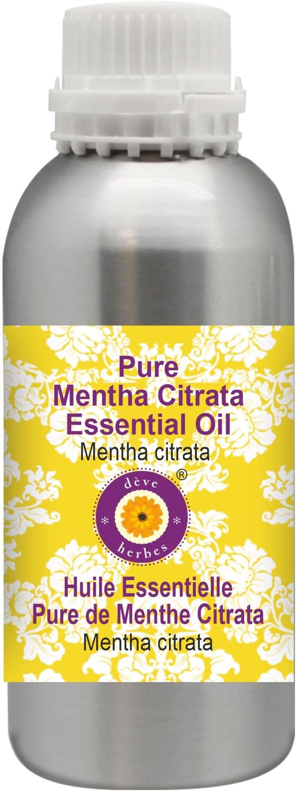 Deve Herbes Pure Mentha Citrata Essential Oil (Mentha citrata) Steam Distilled 630ml (21 oz)