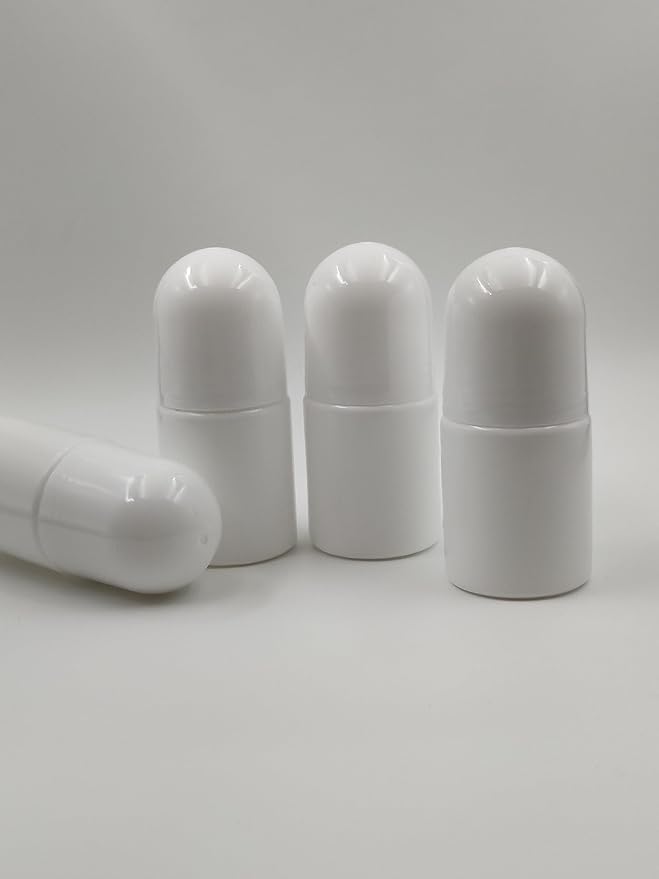 4Packs 30mL/50mL Empty Roll-on Bottle Plastic with Removable Cap for Easy Refills for Homemade Deodorants Essential Oil Blends (30mL)