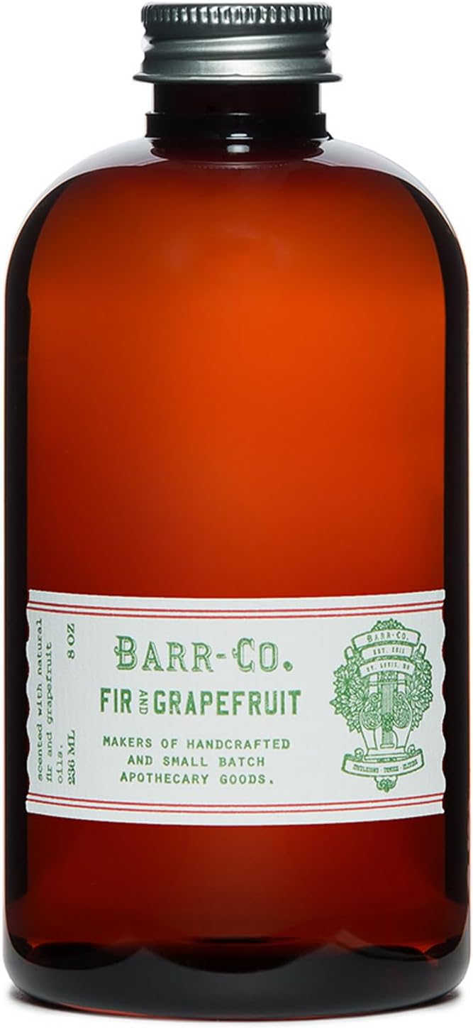 Barr Co. Fir & Grapefruit Reed Diffuser Refill, Invigorating Woody Citrus Aroma Scented Diffusers for Home, All-Natural Fragrance for Women & Men, 8 fl oz