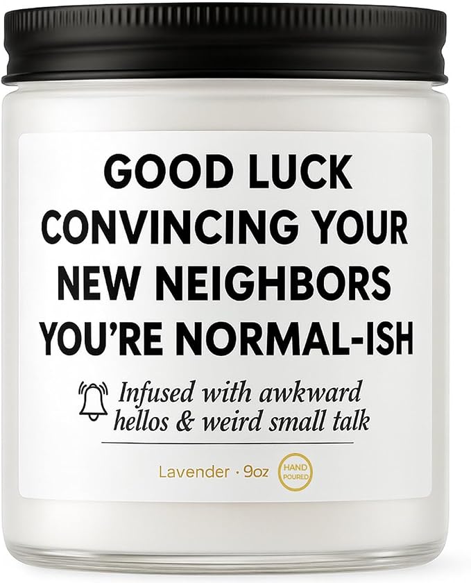 Housewarming Gifts New Home–9oz Lavender Candle, Cozy Aromatherapy Decor, Gift for Friends, Family & New Homeowners, House Essentials for New Home, New House Essentials by Joyqua, Neighbors