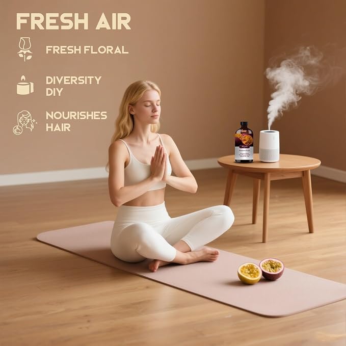 Passion Fruit Essential Oil, Passion Fruit Oil for Diffuser, Humidifier, DIY Candle, Soap, Sweet Exotic Scent, Home, Gift Ready,Passion Fruit Fragrance Oil - MLYNKL Essential Oils (4.33 fl oz / 130ml)