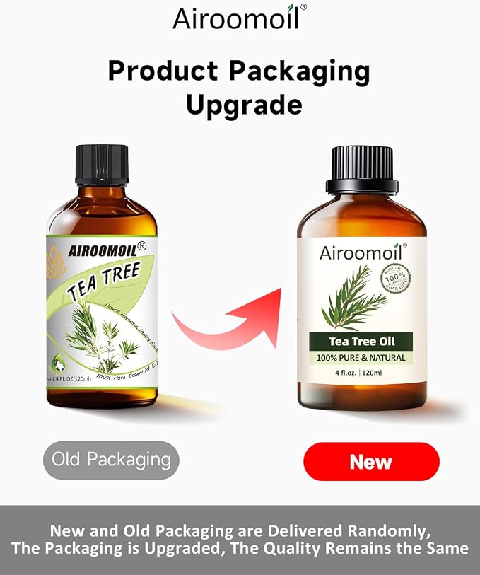 Tea Tree Essential Oil 4 fl oz – 100% Pure Melaleuca Oil for Diffuser, Home Cleaning, Laundry Freshener, DIY Soap & Candle Making – Large Size for Everyday Use