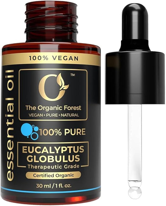 100% Plant Based Eucalyptus Essential Oil - Aromatherapy & Skin Care Oil - Plant Based & Natural Eucalyptus Oil for Body Wash, Diffuser & Massage