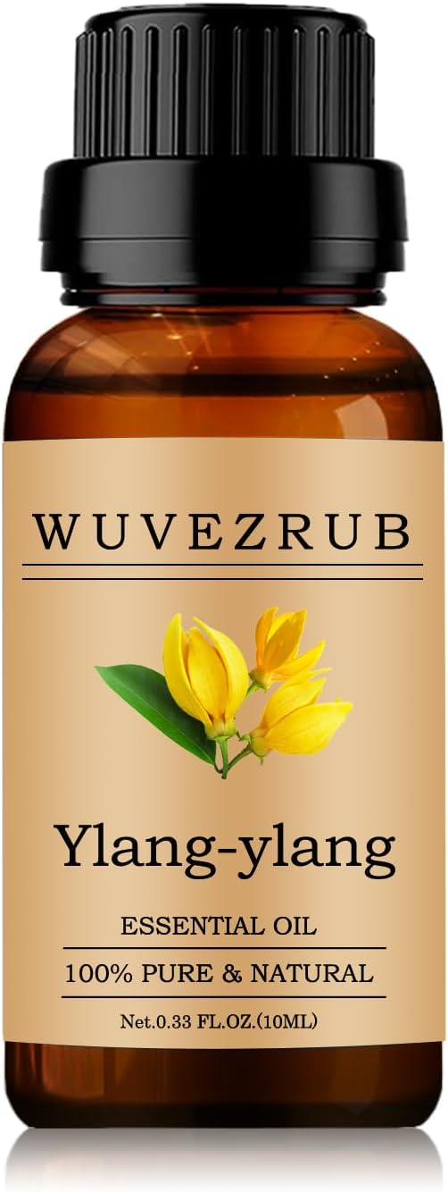 Ylang-Ylang Essential Oil 10ML, 100% Pure and Natural for Aromatherapy Diffuser - 0.33 Fl Oz