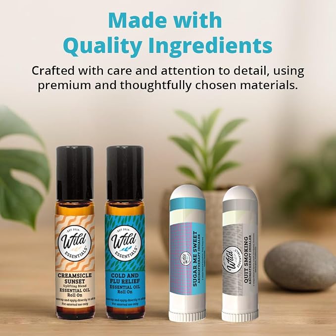 Inner Calm 2-Pack – Essential Oil Roll-On & Nasal Inhaler – Aromatherapy for Relaxation, Stress Relief & Mindful Balance