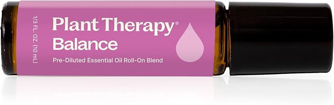 Plant Therapy Balance Essential Oil Blend 10 mL (1/3 oz) Pre-Diluted Roll-On 100% Pure, for Women’s Health and Emotional Support