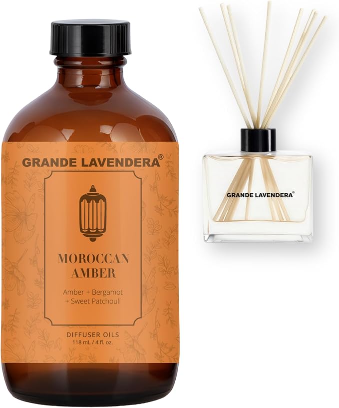Grande Lavendera® Moroccan Amber Aromatherapy Diffuser Oil, 4 fl oz