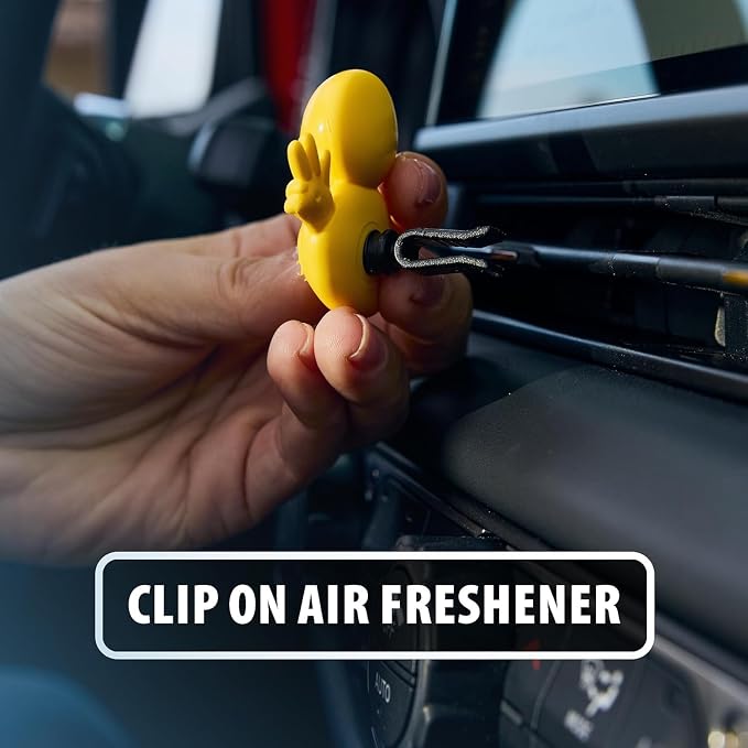 Little Duck 96633-6PK Spring Rain Car Air Freshener Vent Clip Provides Long-Lasting Freshness in a Compact Design, Fights Odors for up to 45 Days, Fun Car Odor Eliminator, Non-Toxic, Pack of 6