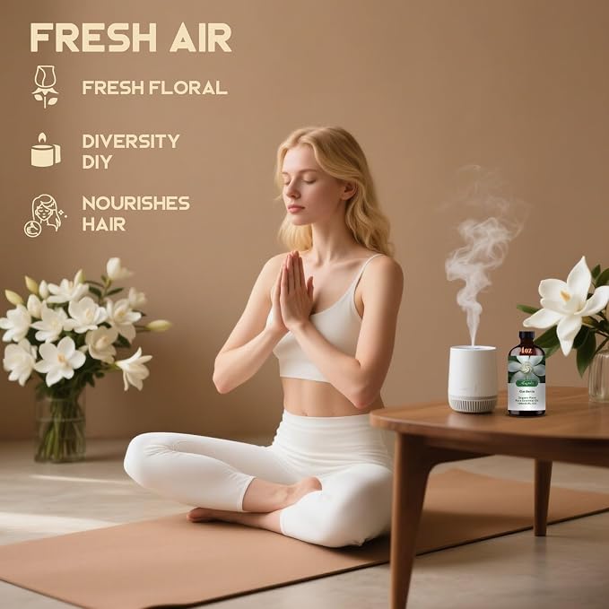 Gardenia Essential Oil, Gardenia Oil for Diffuser, Humidifier, DIY Candle, Soap, Romantic Scent, Massage, Gift Ready,Gardenia Fragrance Oil - MLYNKL Essential Oils (4.33 fl oz / 130ml)