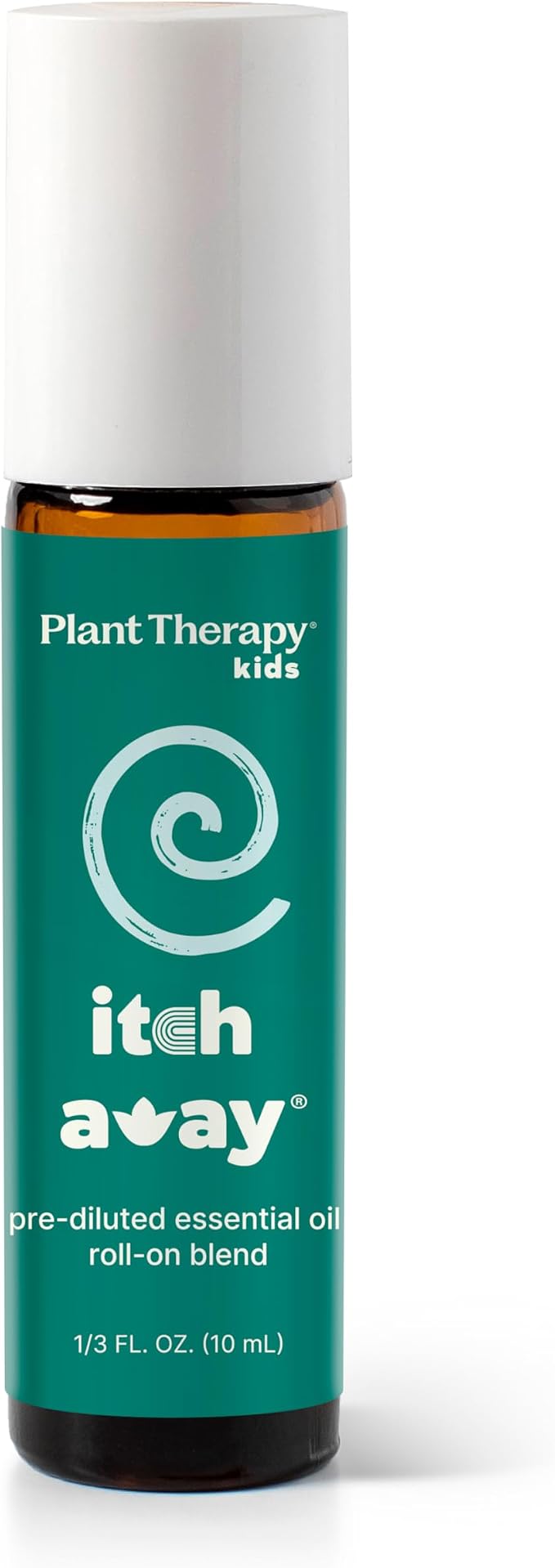 Plant Therapy Kids Itch Away Essential Oil Blend Pre-Diluted Roll-On 10 mL (1/3 oz) 100% Pure Essential Oils to Calm Itchy Skin, Redness, and Irritation