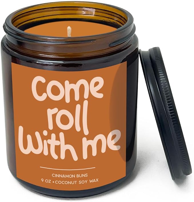 Simply Soson 9oz Cinnamon Buns Scented Candle, Fall Candles, Cinnamon Buns Scent, Aromatherapy Candles, Gifts for Women, Perfect Home Décor Gifts for Autumn, Holiday, Christmas, Winter