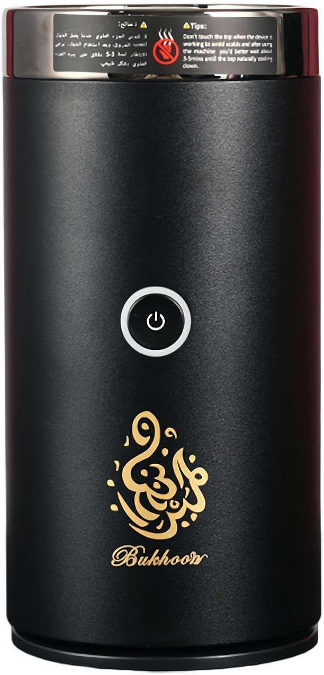 Car Incense Burner Electric Bakhoor Burner, Portable Aluminum Alloy USB Rechargeable Diffuser for Car Home Decor