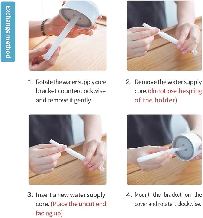 10 Pieces Humidifier Sticks Cotton Filter Refill Sticks Filter Replacement Wicks USB Humidifier Replacement Parts for Humidifier Car Humidifier Replacement Parts Can be cut(5.9 Inch)