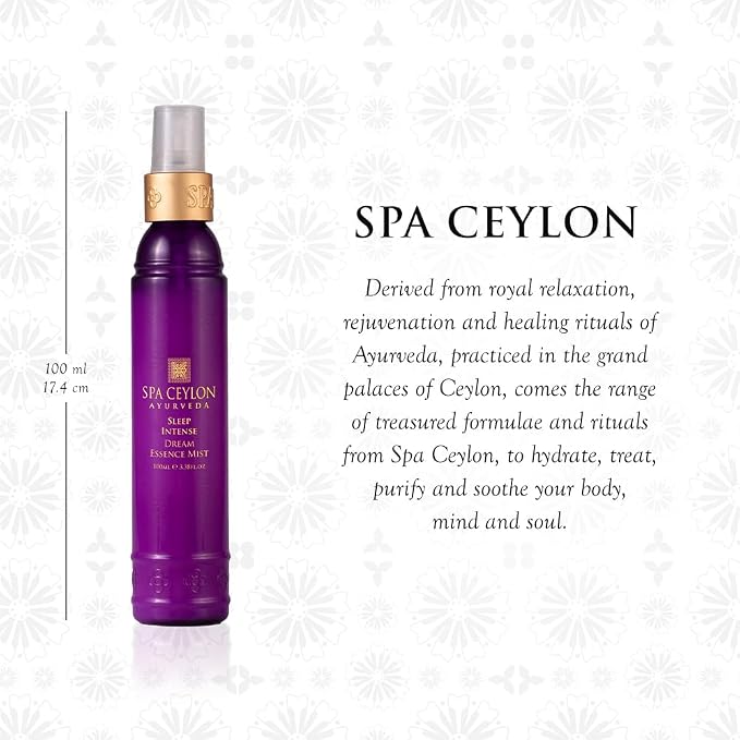 SPA CEYLON Sleep Intense Dream Essence Mist, Lavender Ylang Ylang Body Pillow Spray for Women, Calming Natural Sleep Body Spray, Aromatherapy 100ml