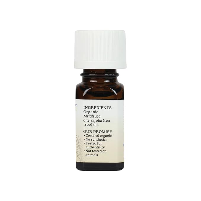 Aura Cacia Certified Organic Tea Tree Essential Oil, 0.25 Ounce (Pack of 24)