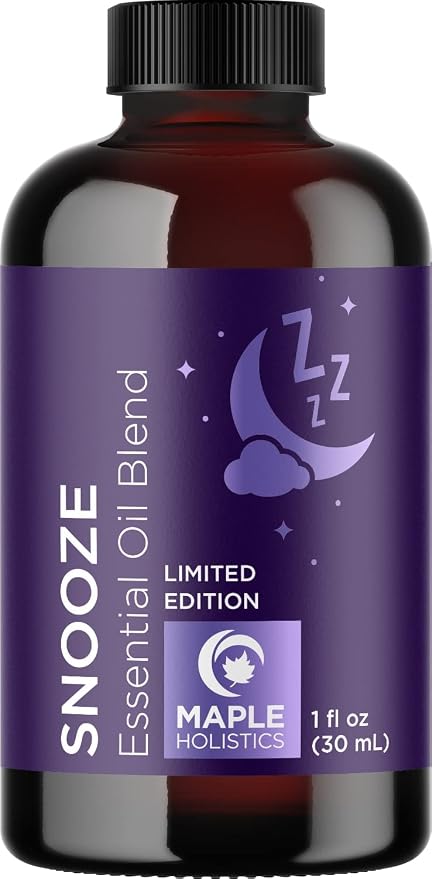 Relaxing Essential Oils for Diffusers for Home - Snooze and Dream Sleep Essential Oil Blends for Diffusers with Pure Essential Oils Including Lavender Roman Chamomile and Peppermint