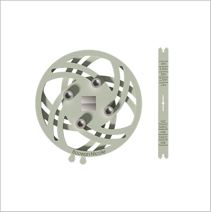 BOOWAN NICOLE Universal Wick Centering Setter Tool for Candle Making - Center & Set Wicks in 1 Second, Wick Holder for Most Candle Jar & Refill Sizes (Pro A0399*1)