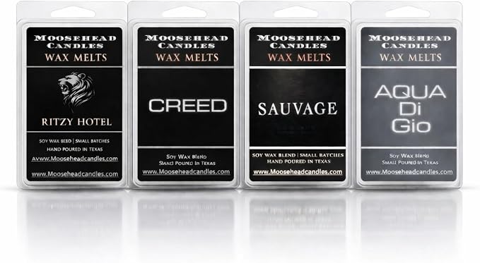 Moosehead Ultra Luxe Wax Melt Bundle – Luxury Fragrance Collection – Hotel & Designer Inspired Scents – Handcrafted Soy Blend – Long Lasting Home Fragrance – 4 Pack