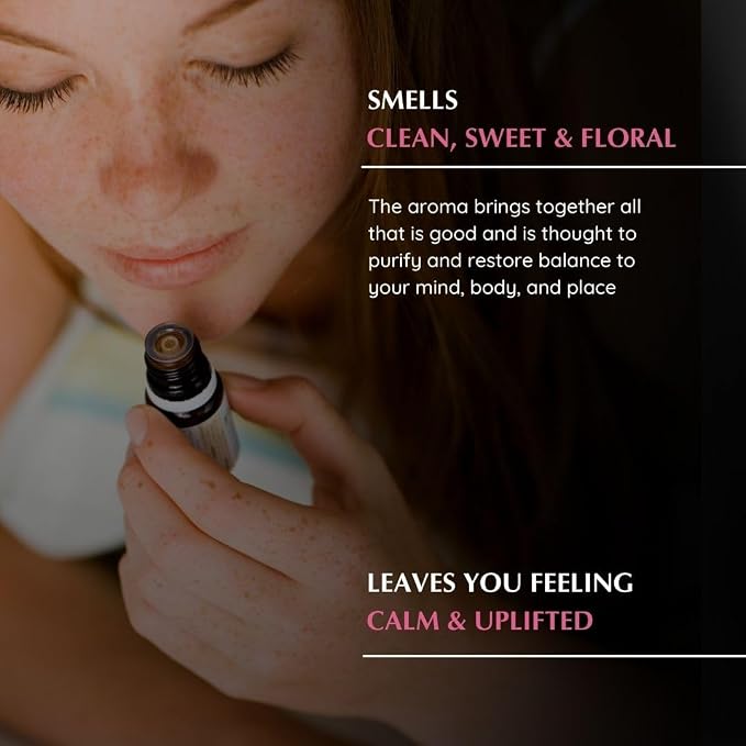 White Sage & Rose Essential Oil Diffuser Blend by Aromafume | 3x10ml/0.33 fl oz | Aromatherapy Oil for Cleansing Negative Energy & Protection | Ethically sourced | Sage Oil for Smokeless Smudging