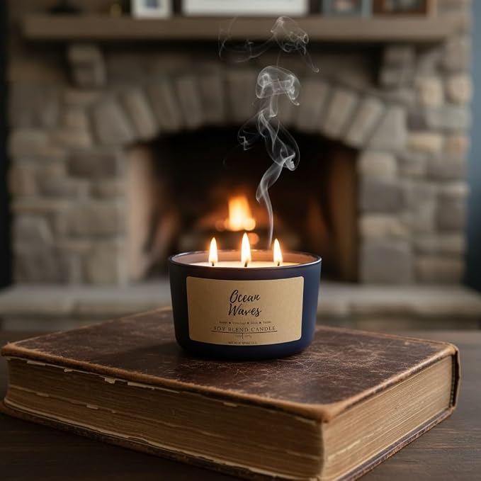 Wicks & Wine Candle (Ocean Waves)