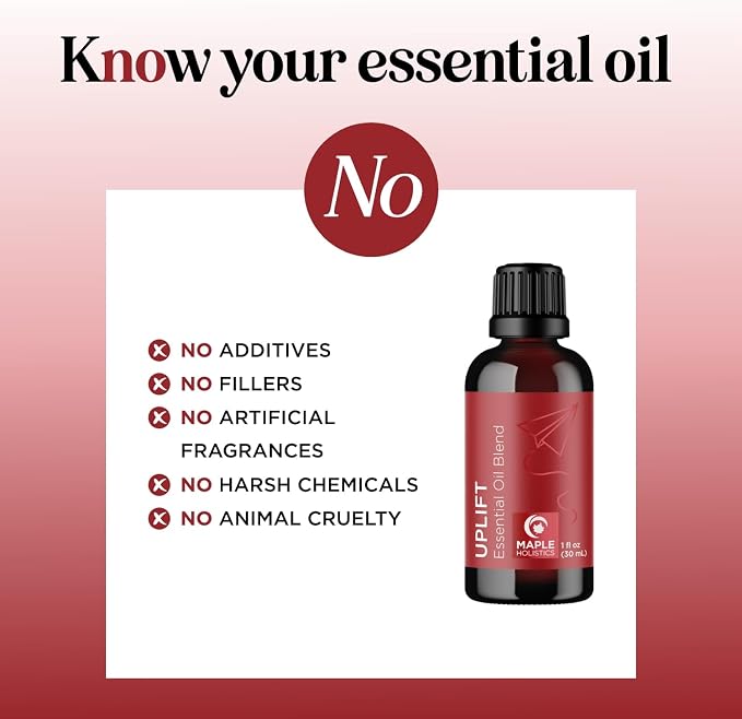 Uplift Aromatherapy Essential Oil Blend - Happy Essential Oil Blend with Calming Essential Oils for Diffusers for Home and Travel with Citrus Essential Oils and Pure Aromatherapy Oils for Diffusers