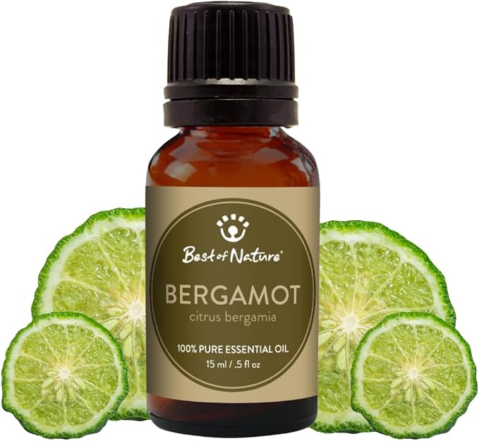 Bergamot Essential Oil for Diffuser Aromatherapy – Best of Nature 100% Pure Undiluted Oils for DIY, Home Fragrance, and Topical Use