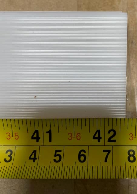 42" Replacement Lens/Cover/Diffuser for Low Profile T5 Series Under Cabinet Fluorescent Fixture. from LITONIAN Size: Depth - 2-1/2" x Height - 1-1/8" x Length - 42-3/8"