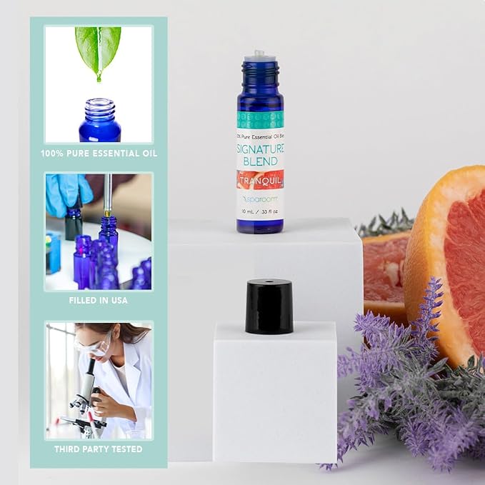 SpaRoom Aromatherapy 100% Pure Essential Oils for Diffusers and Air Freshners, Signature Tranquil Blend, 10 mL