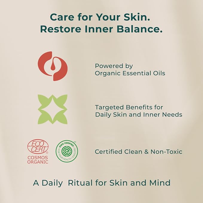 INNA ORGANIC Organic Sheet Mask - Calming & Soothing, EWG & COSMOS Certified (Pack of 5) | Green Tea & Rose Infused Skin Care | Luxury Clean Beauty