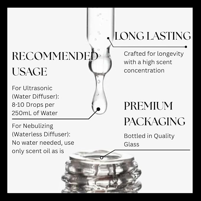 Hotel Inspired Home Perfume Collection -The Boutique Hotel– Premium Essential Oil Blend (15mL/0.5 fl Oz) Aroma with Magnolia, Vanilla & Tonka Bean | Long-Lasting, Dropper for Diffuser | Made in USA