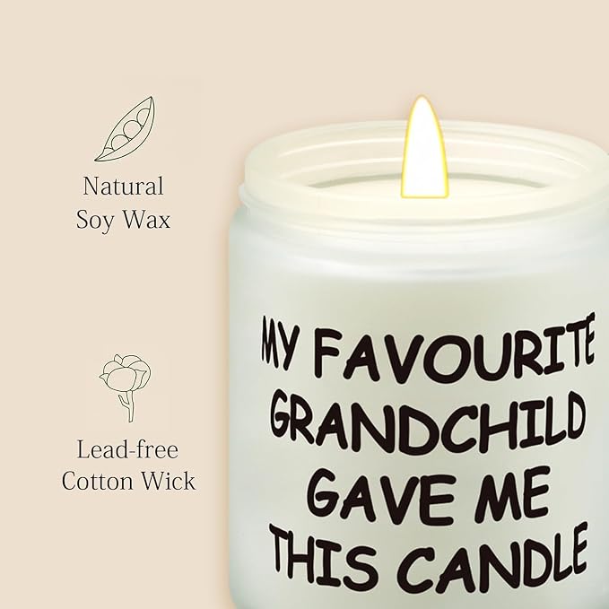 Lihome Mothers Day Gifts for Grandma, Funny Mother's Day, Birthday, Fathers Day, Thanksgiving, Christmas Gifts, Vanilla Coconut Candles