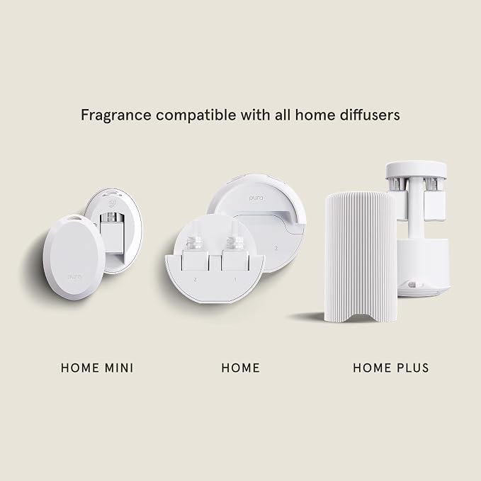 Pura & Brooklyn Candle Home Scent Refill - Smart Home Air Diffuser - Hours of Luxury Fragrance per Refill - Clean & Safe Pura Diffuser Refills - Brooklyn (2 Pack)