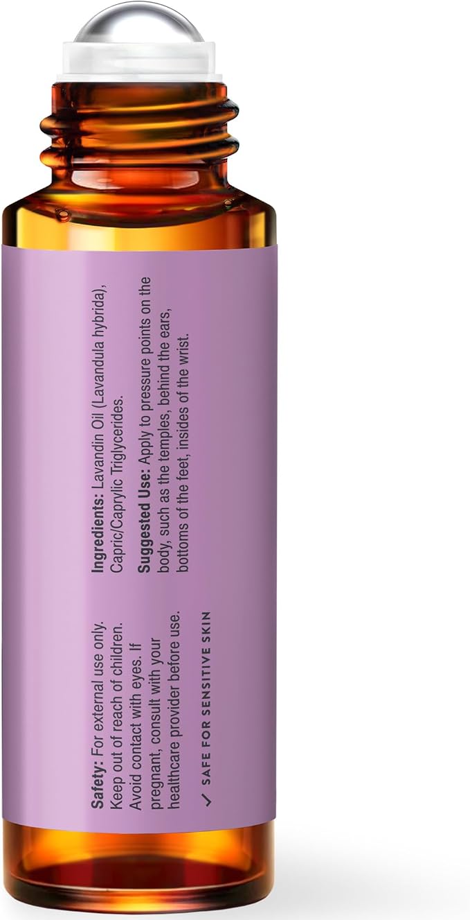 UpNature Lavender Essential Oil Pure Roll On - 100% Natural Lavender Oil for Skin