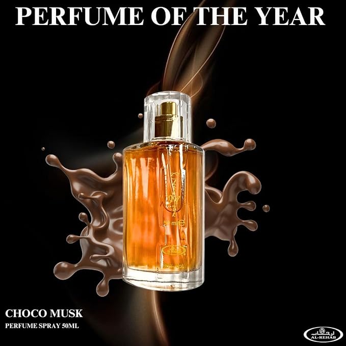 Al-Rehab Choco Musk Perfume - Original, Marshmallow & Pistachio Eau de Parfum Sprays 50ml (1.65 oz) | Gourmand Perfume with Chocolate & Vanilla | Long-Lasting Sweet Fragrances (Bundle)