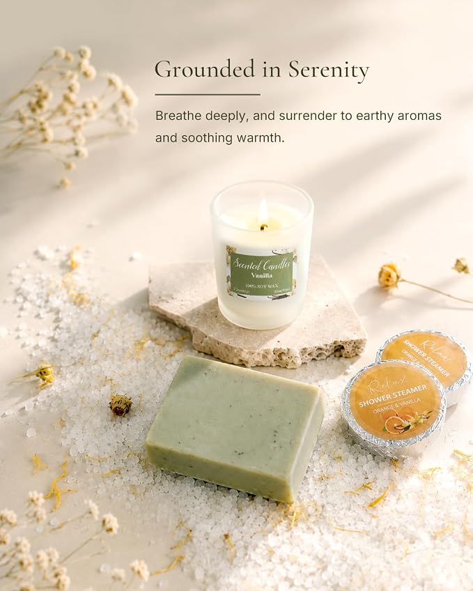 Get Well Soon Gift Basket- Relaxation, Birthday,Mothers gift/Self Care Package, After Surgery, Sympathy Gift for Loss of Loved One, Thinking of You Set, Grief/Comfort/Miscarriage for Women(Sage Green)