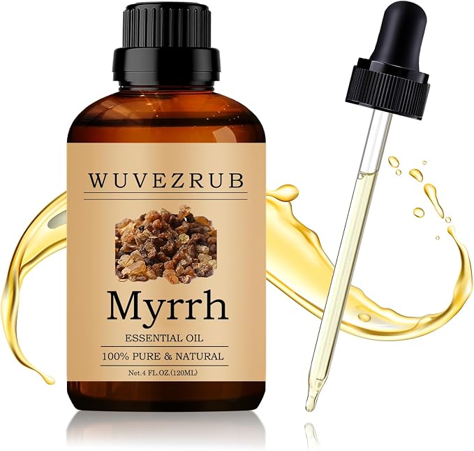 Myrrh Essential Oil 120ML - 100% Pure and Natural Oils for Aromatherapy Diffuser - 4 Fl Oz/Myrrh