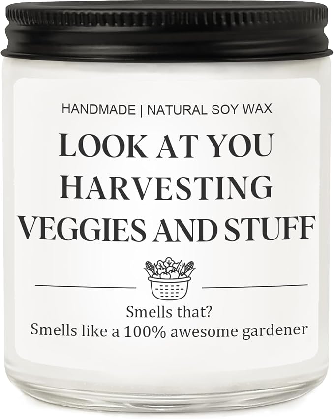 Gardening Gifts for Women - Funny Garden Gift Ideas for Plant Lover, Scented Candle Best Present for Gardeners, Plant Mom, Unique Birthday Cool Gifts for Mom, Friend, Wife, Her