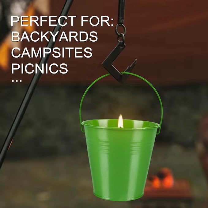 Citronella Candles Outdoor Set of 4-12oz Multicolor Soy Wax Candles, Clean Burning Smokeless for Patio Garden Balcony Decor, Long-Lasting Outdoor Candles with Natural Soy Wax Blend