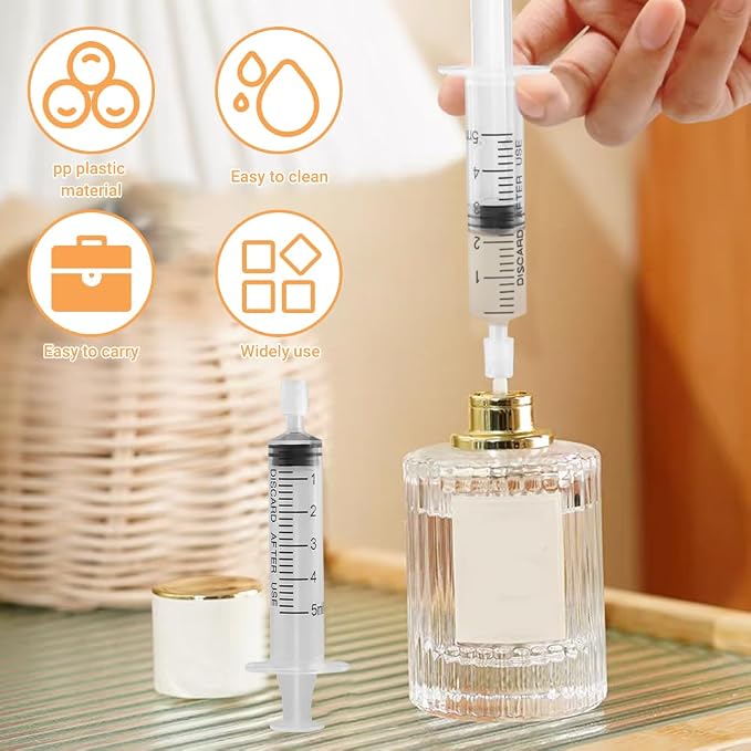 10pcs Perfume Refill Tool Kit, Plastic Perfume Dispenser Transfer Tools Set, Cosmetic Dispenser Syringes Extractor Tool for Travel Fragrance Sample Essential Oils